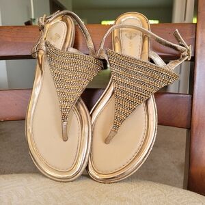 Antonio Melani Gold Sandals